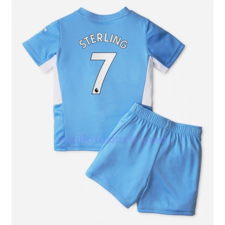 Maillot de Foot Manchester City Raheem Sterling 7 Domicile 2021-22 - Enfant